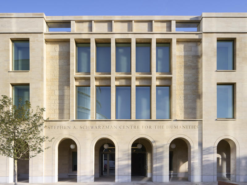 2 external view of the stephen a schwarzman centre for the humanities university of oxford photograph c hufton crow