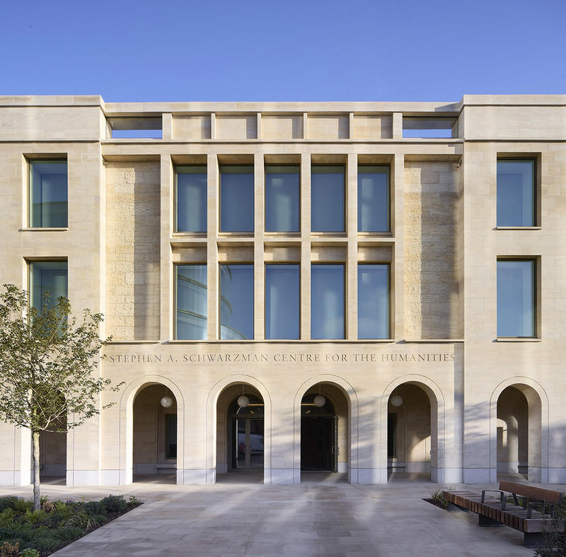 2 external view of the stephen a schwarzman centre for the humanities university of oxford photograph c hufton crow