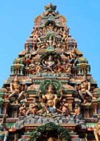 gopuram tower entrance hindu temple varanasi